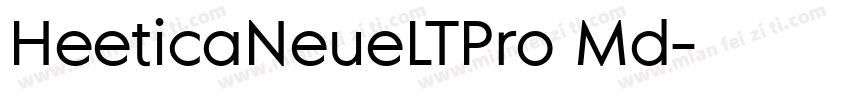 HeeticaNeueLTPro Md字体转换